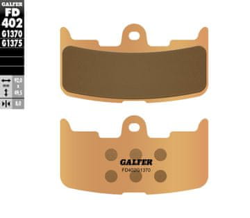 Galfer KOČIONE PLOČICE KH345 SINTERIRANI METAL (ZLATNE) ULICA