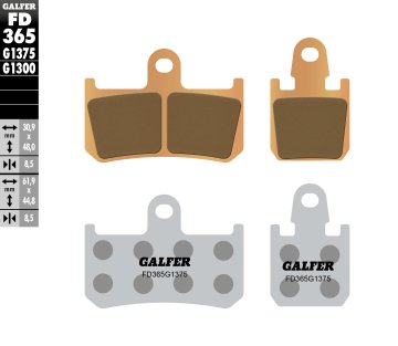 Galfer KOČIONE PLOČICE KH442/4 SINTERIRANI METAL (ZLATNE) SPORT