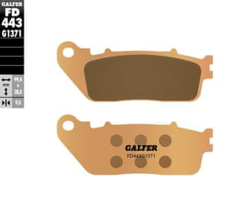 Galfer KOČIONE PLOČICE KH488 SINTERIRANI METAL (ZLATNE) ULICA