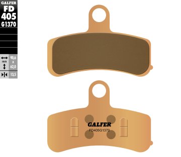 Galfer Klocki hamulcowe KH457 spiek metaliczny złote Street Harley Davidson