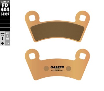 Galfer KOČIONE PLOČICE KH456 SINTERIRANI METAL (ZLATNE) PREDNJE ZA ATV POLARIS