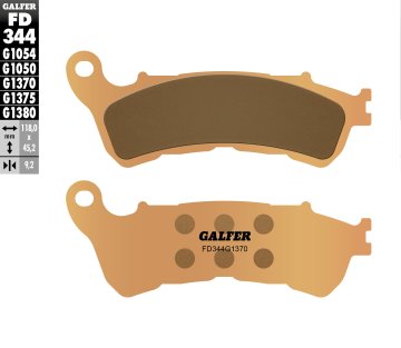 Galfer KOČIONE PLOČICE KH388 SINTERIRANI METAL (ZLATNE) ULIČNE, PREDNJE HONDA CBF/CB/DN-01/GL 1800/NC 700/XL 1000V/XL 700V/VFR 800, 1200/VT 1300/ST 1300 '08-