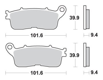 Galfer KOČIONE PLOČICE KH636 SINTERIRANI METAL (ZLATNE) ULIČNE STRAŽNJE