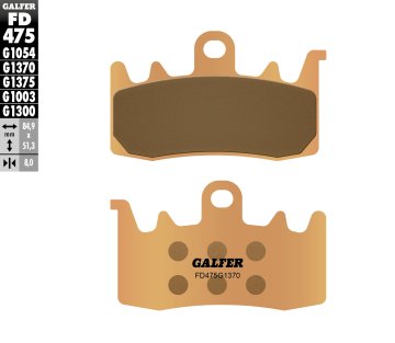Galfer KOČIONE PLOČICE KH630 SINTERIRANI METAL (ZLATNE) PREDNJE ZA ULICE BMW / DUCATI / TRIUMPH
