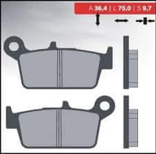 Brenta Klocki hamulcowe KH131 spiek metaliczny złote FT 4087