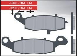 Brenta KOČIONE PLOČICE KH229 SINTERIRANI METAL (ZLATNE) (FT 4092)
