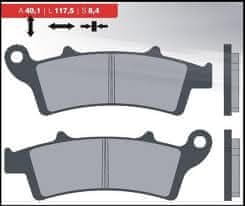 Brenta KOČIONE PLOČICE KH324 SINTERIRANI METAL (ZLATNE) (FT 4096)