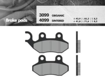 Brenta KOČIONE PLOČICE KH264 SINTERIRANI METAL (ZLATNE) (FT 4099)