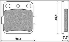 Brenta KOČIONE PLOČICE KH84 SINTERIRANI METAL (ZLATNE) (FT 4106)