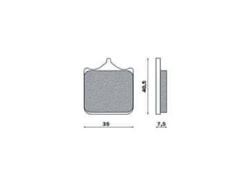 Brenta KOČIONE PLOČICE KH322/4 SINTERIRANI METAL (ZLATNE) (FT 4107)