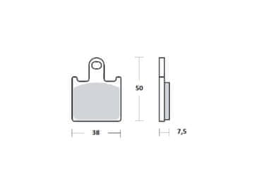 Brenta KOČIONE PLOČICE KH417/4 SINTERIRANI METAL (ZLATNE) KAWASAKI PREDNJE (FT 4115)