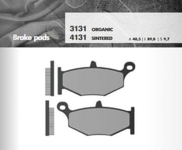 Brenta KOČIONE PLOČICE KH419 SINTERIRANI METAL (ZLATNE) (FT 4131)