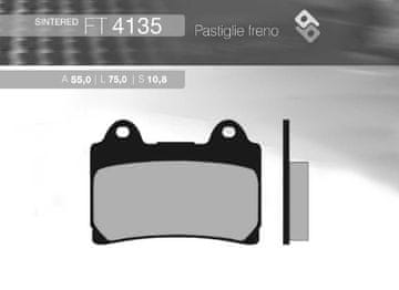Brenta KOČIONE PLOČICE KH123 SINTERIRANI METAL YAMAHA (ZLATNE) (FT 4135)
