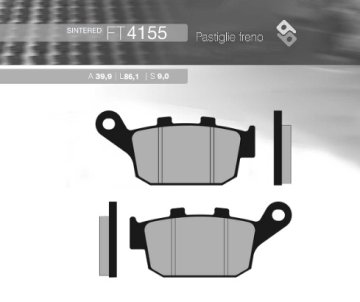 Brenta KOČIONE PLOČICE KH496 SINTERIRANI METAL (ZLATNE) HONDA CB 500R/X '13-'16, CB 650F '14-'16, CBR 650/CTX 700 STRAŽNJE (FT 4155)