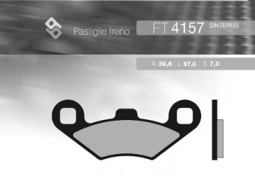 Brenta KOČIONE PLOČICE KH159 SINTERIRANI METAL (ZLATNE) POLARIS (39.6X97X7) (FT 4157)