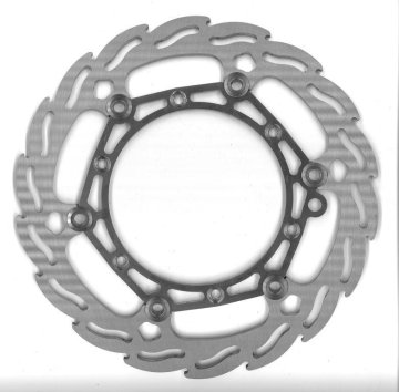 Moto Master FLAME PLUTAJUĆI PREDNJI KOČIONI DISK KTM 2T/4T '91-21, HUSABERG, HUSQVARNA, BENZIN-BENZIN '21, 260MM