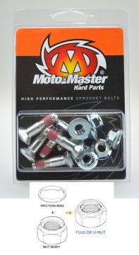 Moto Master Fujilok M8x30 vijci stražnjeg lančanika, 6 kom, Honda/Yamaha/Suzuki/Kawasaki