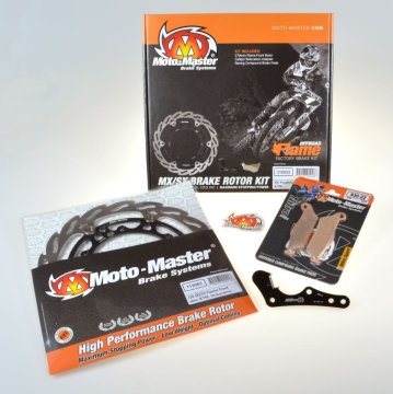 Moto Master KOMPLET KOČNICA ZA KTM '08-'24, HUSQVARNA '14-'24 (BREMBO ČELJUST) UKLJUČUJE: PLUTAJUĆI DISK 270 MM (112083), ADAPTER (211045) I PLOČICE KH181 M:22 (093022)
