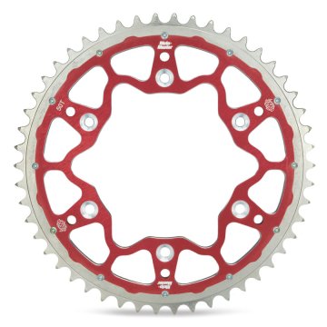 Moto Master Stražnji lančanik s dvostrukim prstenom Čelik-Aluminij 28950 Crveni CR/CRF/RR 83-25 520
