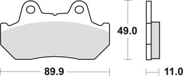 TRW ZF KOČIONE PLOČICE KH69/3 ORGANSKI HONDA CBR 600 / XL 600 V 87-90, CX 650 / TURBO 83-85, CB 750 / CB 900 BOLDOR 81-83, VT 1100 87-93, GL 1200 / 1500 84-00, PREDNJE/STRAŽNJE