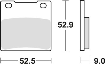 TRW ZF KOČIONE PLOČICE KH63 ORGANSKI KAWASAKI ZX7R 96-02, ZXR 750 89-95, ZRX 1100 / 1200 96-04, ZX12R / ZZR 1200 00-06, STRAŽNJE
