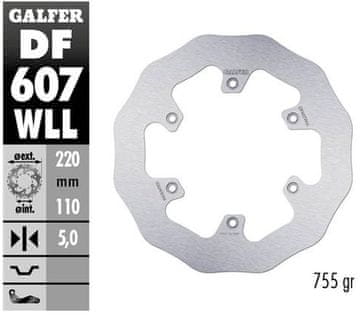 Galfer STRAŽNJI KOČIONI DISK BETA RR 250/300/350 '12-, RR 390/400/430/450/450/498 '14-, XTRAINER 250/300 '15- VALOVITI (240X109X5MM)