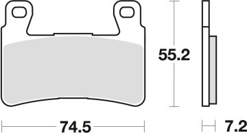 TRW ZF KOČIONE PLOČICE KH265 KH296 SINTER STREET HONDA CB 1300 F 03-04, HYOSUNG GT 650 09-17, PREDNJE