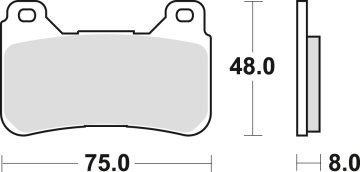 TRW ZF KOČIONE PLOČICE KH390 SINTER STREET HONDA CBR 600 RR 05-16, CBR 1000 FIREBLADE 04-16, PREDNJE