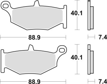 TRW ZF KOČIONE PLOČICE KH419 SINTER STREET SUZUKI GSR / GSXR 600 06-10, GSXR 750 06-10, DL 1000 14-, B-KING 1300 07-10, GSX 1300 HAYABUSA 08-17, STRAŽNJE