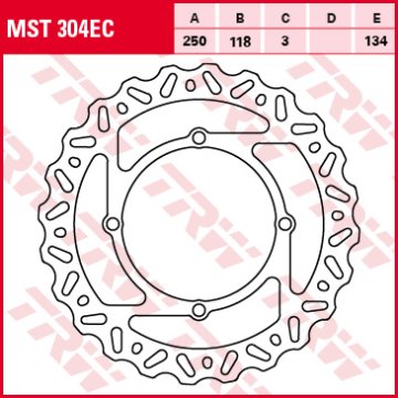 TRW ZF DISK PREDNJE KOČNICE SUZUKI RMZ 250 07-09, RMZ 450 05-,