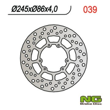NG Prednji kočioni disk za Yamaha XT/XTX 250, XT 350, YZ 125/250 (245x4mm)