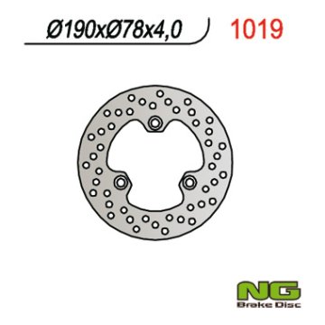 NG kočioni disk stražnji 190x78x4 Suzuki LTR 450 2006-2012