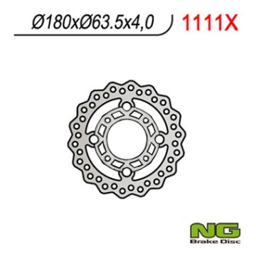 NG PREDNJI KOČIONI DISK KTM QUAD 450/505/525 (180X63.5X4) WAVE