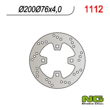 NG KTM Quad 450-525 stražnji kočioni disk (200x76x4) - visoka kvaliteta