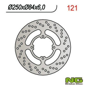 NG Stražnji kočioni disk Suzuki GS 500E/F GSX 600/750F 250x84x6 1989-2008