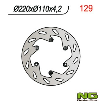 NG Stražnji kočioni disk 220x110x4.2 KTM SX/EXC/LC 4 141/129
