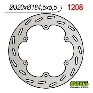 NG Stražnji kočioni disk Honda GL 1500 '88-'99, 316x184.5x5.5mm, 6 rupa