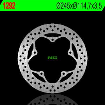 NG Prednji kočioni disk Yamaha YBR/YS 125 2006-2020 245 mm čelik