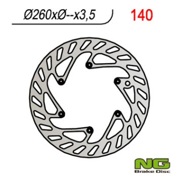 NG Prednji kočioni disk 260 mm KTM Husqvarna Husaberg 3,5 mm 3 rupe