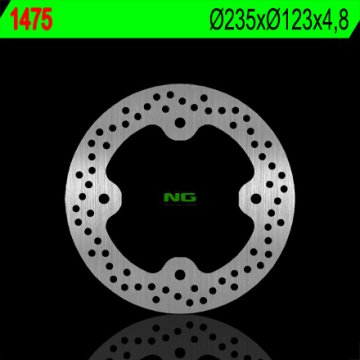 NG Prednji kočioni disk za Polaris Raer RZR 570/800, 235x123x4.8mm, 4 rupe