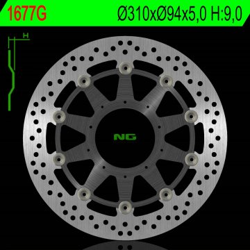 NG plivajući kočioni disk Honda VFR 800X/F ABS '14-'17, 310x94x5 mm
