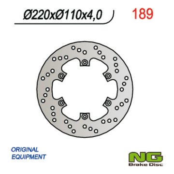NG Stražnji kočioni disk 220 mm Aprilia 50 RX 92-05 Pegaso Beta 200/350/400