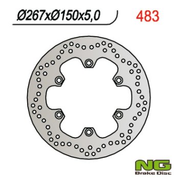 NG Kočioni disk prednji/stražnji Yamaha XJ/XV/FZS/XJR/MT01 267x132x5 4 rupe