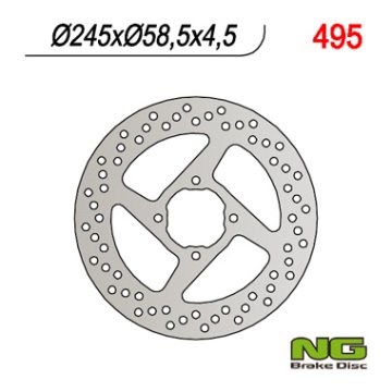 NG Stražnji kočioni disk Yamaha YFM 350 Warrior 2000-2003 245 mm