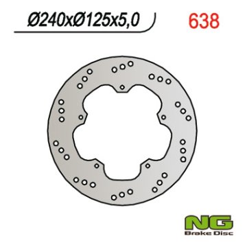 NG KOČIONI DISK PREDNJI/STRAŽNJI PIAGGIO 125/180/200/250/300/400/500 (240x125x4,5)