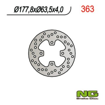 NG Prednji kočioni disk Polaris Predator 500 178 mm 4 mm