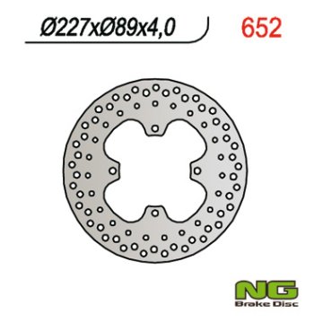 NG Prednji kočioni disk Tuni Polaris 250-800, čelik, Ø227x4 mm