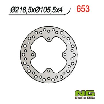 NG Kočioni disk Polaris Sportsman 500-800 (219x105x4, 4 rupe 9,5 mm)