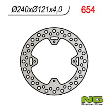 NG Stražnji kočioni disk Honda CR/CRF 125-450R 2002-2021 240x121,5x4 mm