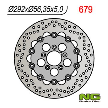 NG HD plutajući prednji kočioni disk 292 mm, modeli 883-1802